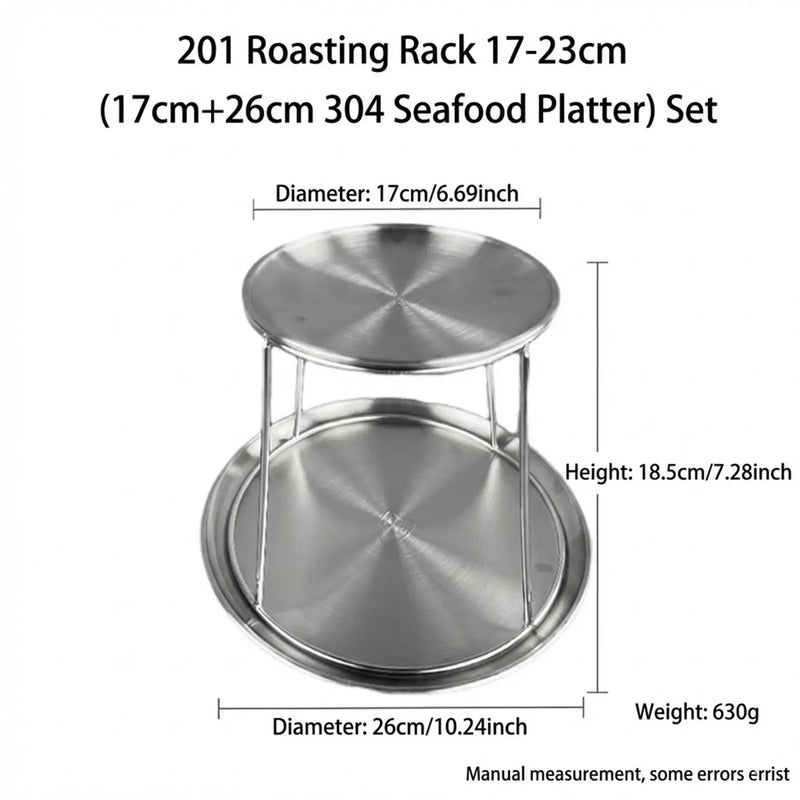 Support Plateau Buffet Inox Réglable Pro