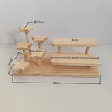 Présentoir Bois Multi-Niveaux Pâtisserie