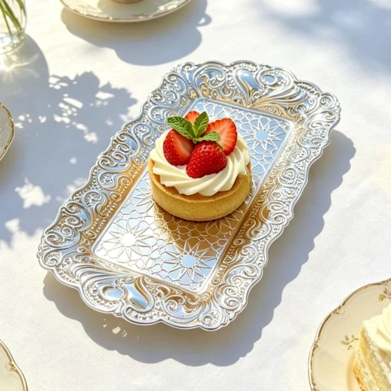 Plateau Baroque Doré Pâtisserie