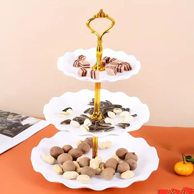 Présentoir Gâteau 3 Étages Mariage