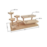Présentoir Bois Multi-Niveaux Pâtisserie