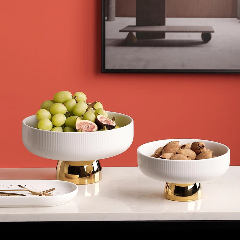 Assiette Céramique Rayée Dessert