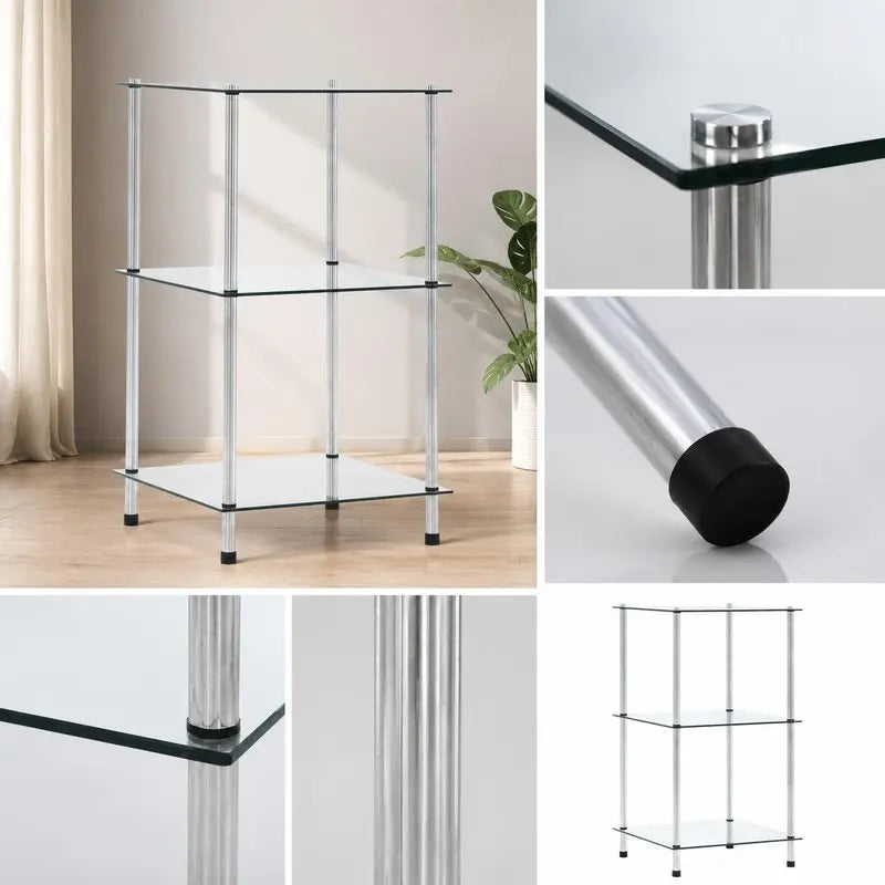 Étagère Présentoir Verre 3 Niveaux