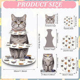 Présentoir Cupcakes Carton Chat Fête