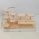 Présentoir Bois Multi-Niveaux Pâtisserie