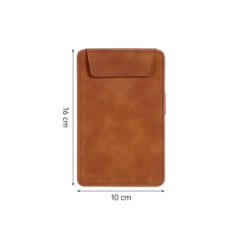 1 unidad, portamenús de ante, portapapeles magnético de piel sintética A4/A5/A6/A7/B5 con soporte para bolígrafo, bloc de notas para restaurante/cafetería/bar/hotel