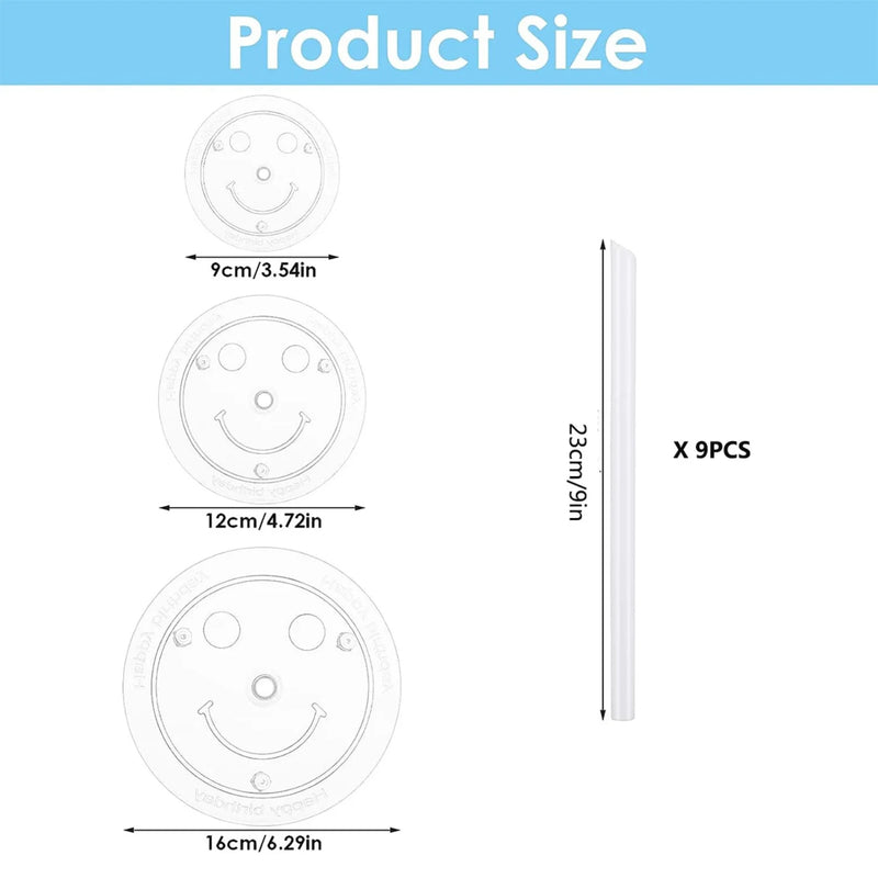 Varillas de soporte para tartas con bases para tartas, platos separadores de plástico blanco para elegantes tartas de varios pisos en fiestas