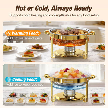 Chauffe-Plat Inox 6.5QT Buffet Traiteur Événement