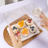 Boîtes Cupcake Transparentes Pâtisserie Traiteur