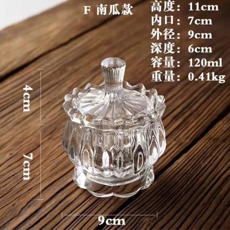 Copa de cristal para dulces, estilo europeo creativo con tapa, tarro para dulces, bandeja, cubo para dulces, tarro de almacenamiento, decoración creativa para sala de estar