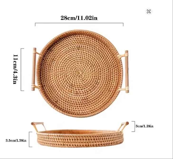 Panier Rotin Rangement Buffet