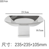 Coupe Fruits Métal Base Cristal