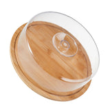 Présentoir Gâteau Bois avec Cloche
