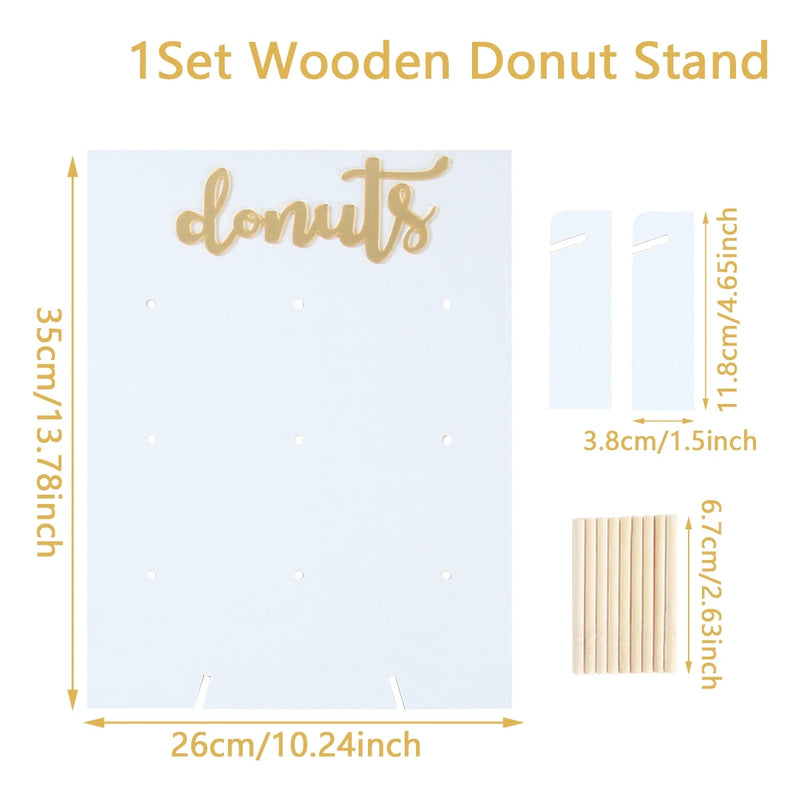 Présentoir Donuts Bois Fête Enfant