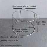 Support Plateau Buffet Inox Réglable Pro