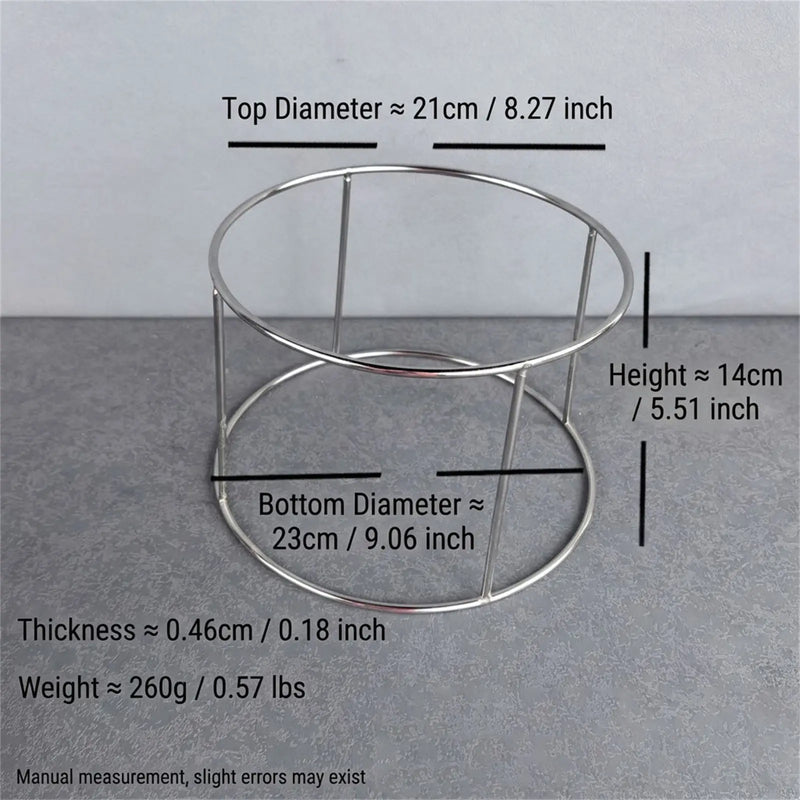 Support Plateau Buffet Inox Réglable Pro