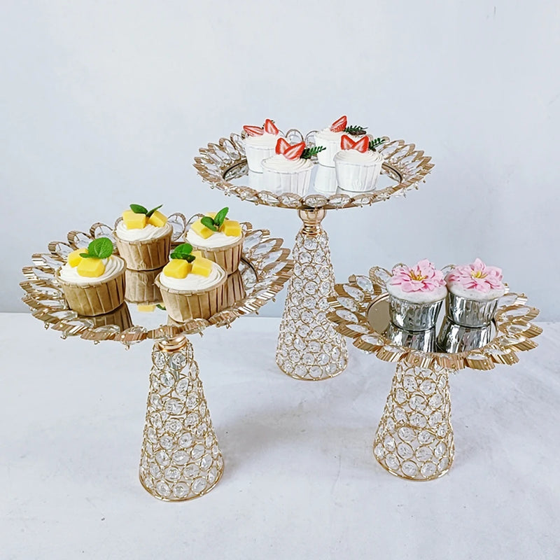 Présentoir Macarons Doré Argenté Mariage