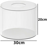 Présentoir Gâteau Acrylique Rond Socle Transparent – élément déco fête baby shower
