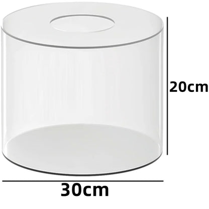 Présentoir Gâteau Acrylique Rond Socle Transparent