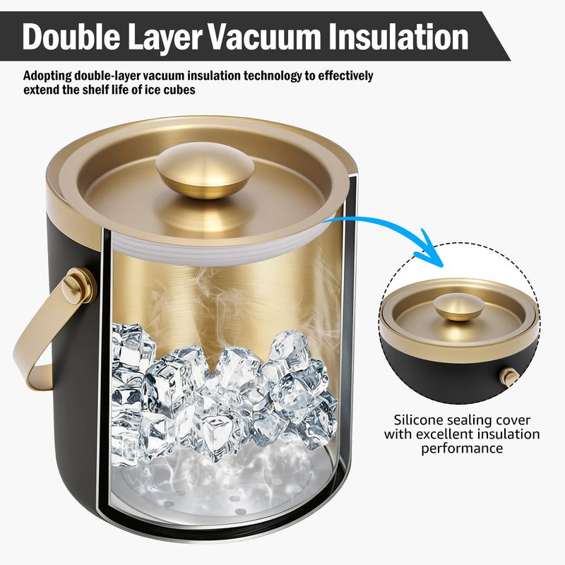 Seau à Champagne Isotherme Inox 2L