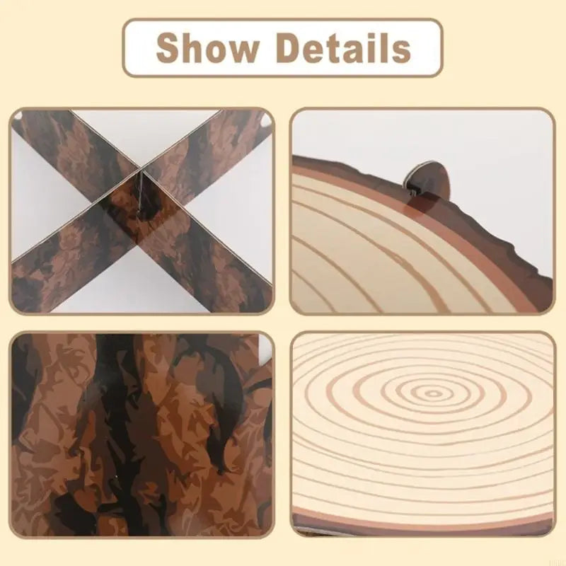 Présentoir Gâteau Effet Rondin de Bois