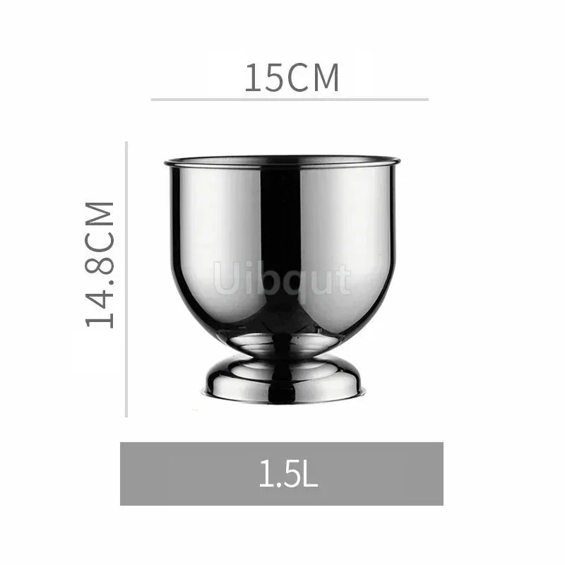 Seau à Champagne Inox Tête Tigre