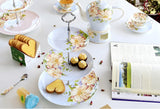 Présentoir Gâteau Porcelaine Floral