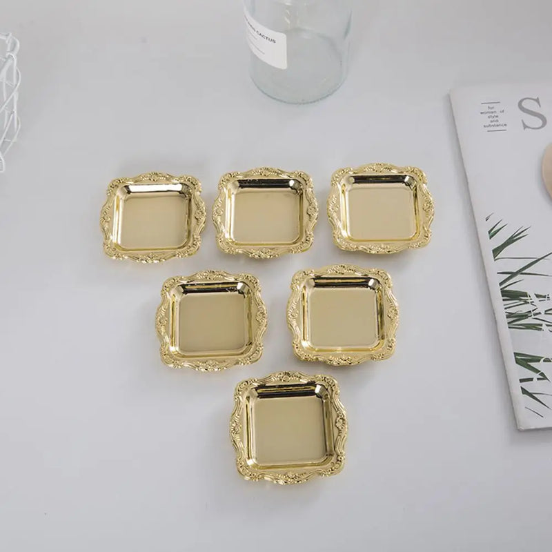 Plateau Mini Lot de 10 Doré Argenté