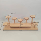 Présentoir Bois Multi-Niveaux Pâtisserie
