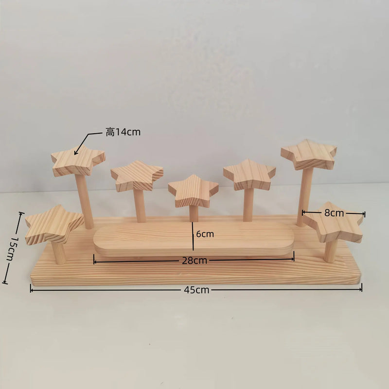 Présentoir Bois Multi-Niveaux Pâtisserie