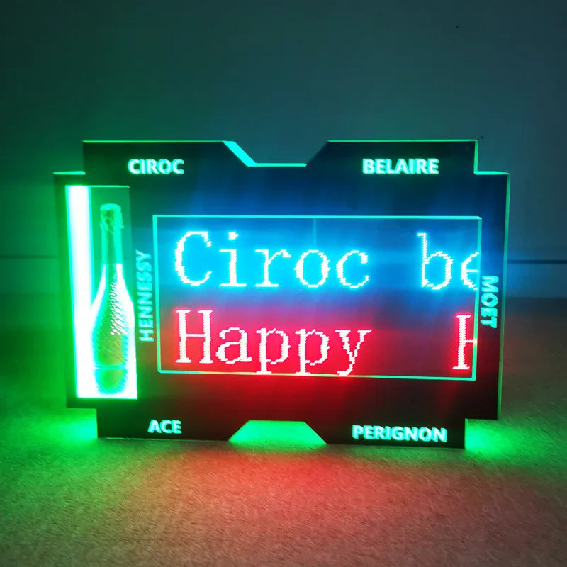 Présentoir Double Bouteille LED Digital