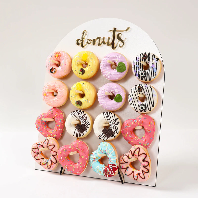 Arche Bois Présentoir Donuts Anniversaire