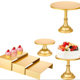 Set Présentoir Gâteaux Doré 6 Pièces