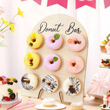 Présentoir Donuts Mural Bois Fête