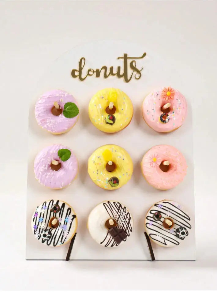Présentoir Bois 9 Trous Donuts