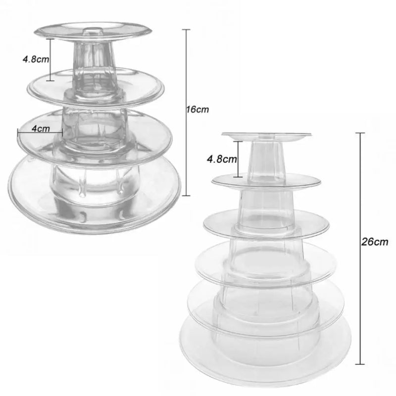 Présentoir Cupcakes Transparent Multi-Niveaux