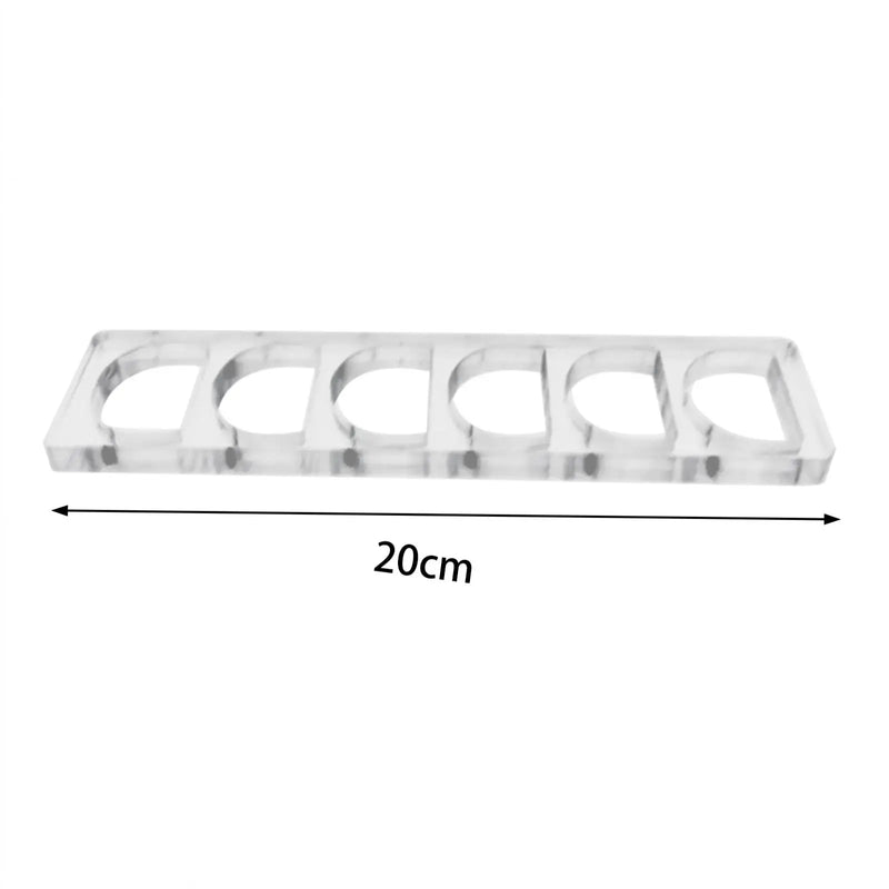 Présentoir Macaron Acrylique 6 Emplacements Réglette