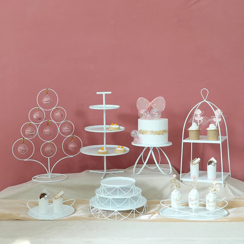 Cadre Présentation Buffet Dessert Blanc