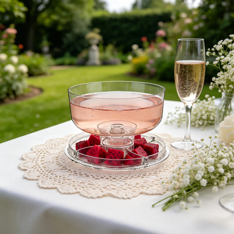 Présentoir Gâteau avec Cloche Transparente