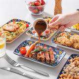 Assiettes Porcelaine Rectangulaires Service Buffet