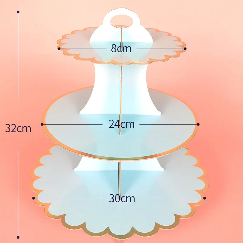 Présentoir Cupcake Carton Arc-en-Ciel