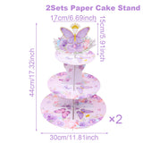Présentoir Cupcake Papillon Violet