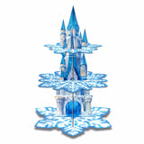 Présentoir Gâteaux Château Flocons 3 Étages