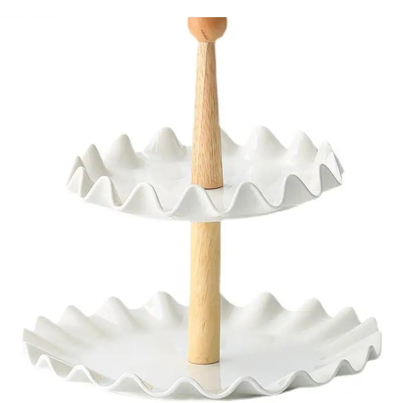 Présentoir Céramique Bois 2 Étages