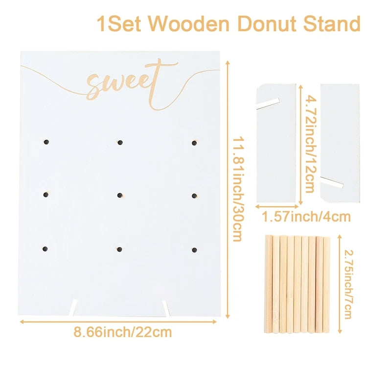 Mur de Donuts Rustique Buffet