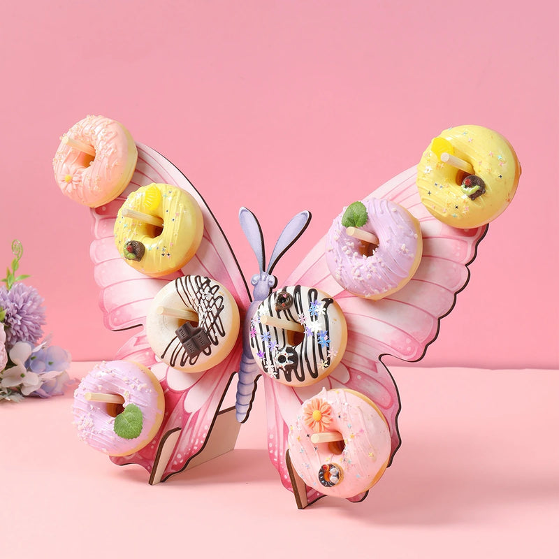 Présentoir Donuts Bois Papillon