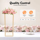 Présentoir Fleurs Doré Mariage Allée