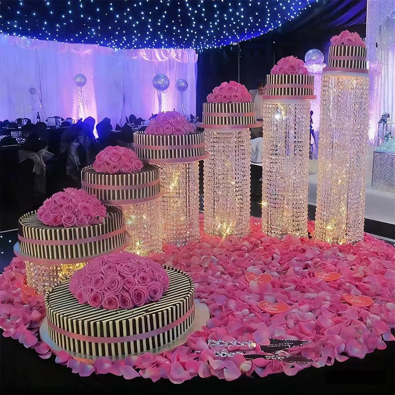 Présentoir Gâteau Cristal Acrylique Mariage