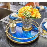 Plateau Décoratif Verre Présentation Raffinée
