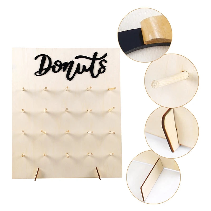 Présentoir Donuts Bois Mariage et Réception